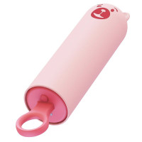 Вібратор CuteVibe Teddy Pink (Black Dildo)