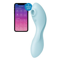 Вакуумний смарт-стимулятор із вібрацією Satisfyer Curvy Trinity 5 Blue