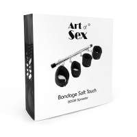 Колодка-розпірка для рук та ніг Art of Sex -Bondage  Soft Touch BDSM Spreader, колір чорний