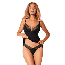 Obsessive Bella Rou top & panties M/L, топ, трусики