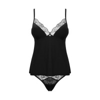 Obsessive Bella Rou top & panties M/L, топ, трусики