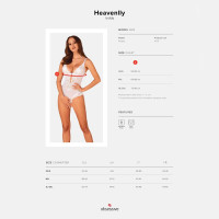 Obsessive Heavenlly crotchless teddy XL/2XL