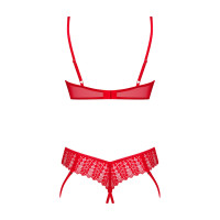 Комплект Obsessive Ingridia 2-pcs crotchless set M/L