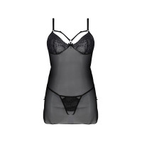 Пеньюар Passion DROSERA BODY black XXL/XXXL - ECO Passion