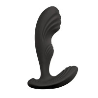 Вібромасажер простати S Pleasures Premium Cozy, чорний, з рельєфною головкою, 10 режимів