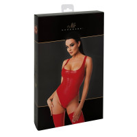 Боді Noir Handmade F352 Red powerwetlook body - L
