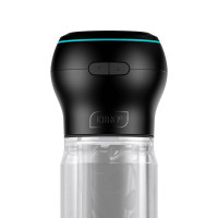 Мастурбатор Kiiroo Feel Pocket Crystal зі всмоктувальною інтерактивною насадкою PowerBlow Combo Set