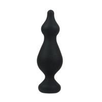 Анальна пробка Adrien Lastic Amuse Big Black (L) з двома переходами, 4,4 см Чорний