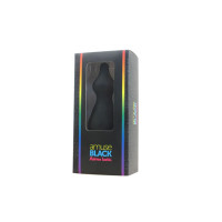 Анальна пробка Adrien Lastic Amuse Big Black (L) з двома переходами, 4,4 см Чорний