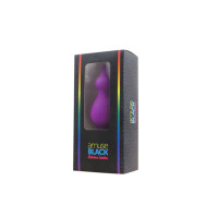 Анальна пробка Adrien Lastic Amuse Medium Purple (M) з двома переходами, 3,6 см Бузковий