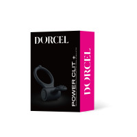 Эрекционное кольцо Dorcel Power Clit Plus с вибрацией, перезаряжается, с язычком и щеточкой