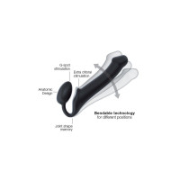 Безремінний страпон Strap-On-Me Violet L, повністю регульований, діаметр 3,7см