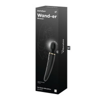 Вібромасажер Satisfyer Wand-er Woman (Black/Gold), водонепроникний