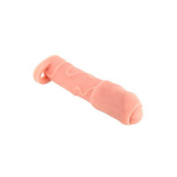 Насадка на пеніс Real Body Real Extender DICKY із закритою головкою та кільцем для мошонки