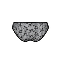 Трусики-сліпи з мереживною сіточкою Dina Thong black S/M - Passion