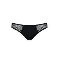 Трусики-сліпи з мереживною сіточкою Dina Thong black XXL/XXXL - Passion