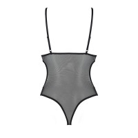 Боді з ажурним ліфом Christa Body black XXL/XXXL — Passion