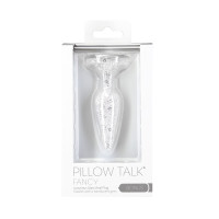 Стеклянная анальная пробка Pillow Talk Luxurious Glass Anal Plug, ⌀3,1см, виброшар в подарок