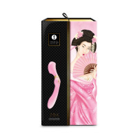 Вібромасажер Shunga Zoa Light Pink, двосторонній