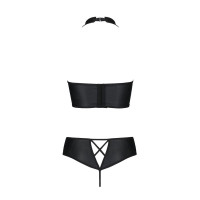 Комплект из эко-кожи Nancy Bikini black 6XL/7XL - Passion