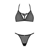 Комплект Obsessive Celia Noir 2-pcs set M/L