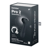 Вакуумний стимулятор Satisfyer Pro 2 Generation 3 with Liquid Air Connect App Dark Grey