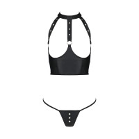 GENEVIA SET WITH OPEN BRA black S/M - Passion