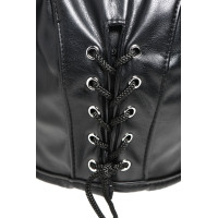 Маска Master Series Dungeon Demon Bondage Mask with Horns - Black