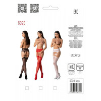 Еротичні колготки-бодістокінг Passion S028 red