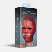 Маска сітка з відкритим ротом та очима Feral Feelings - Mask Red