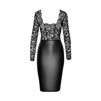 Сукня Noir Handmade F295 Euphoria lace and wetlook midi dress - S