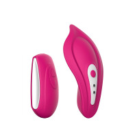 Вібратор у трусики Liebe Panty Vibe Recargable Cerise, нагрів до 39 °C, пульт, трусики S-M в комплекті