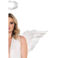 Крила ангела Leg Avenue Marabou Feather Angel Wings, справжнє пір'я