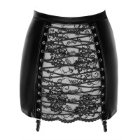 Спідниця Noir Handmade F341 Powerwetlook and lace skirt - XL