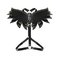 Жіноча портупея Art of Sex - Wings чорна XS-M, екошкіра