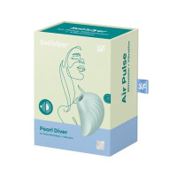 Вакуумний кліторальний стимулятор Satisfyer Pearl Diver Mint із вібрацією