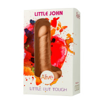 Фалоімітатор з присоскою Alive Little John, діаметр 3,5 см, ПВХ, об'ємна голівка