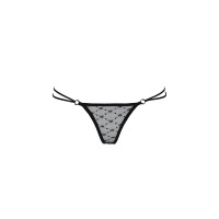 Трусики на зав'язочках з боків ZITA THONG black XXL/XXXL - Passion Exclusive