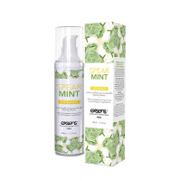 Масажна олія EXSENS Organic Spear Mint 50мл розігріває, без цукру, без парабенів, їстівна