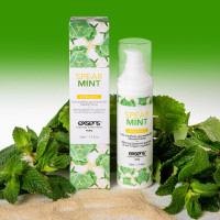 Массажное масло EXSENS Organic Spear Mint 50мл разогревает, без сахара, без парабенов, съедобное