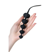 Набор анальных бусин Satisfyer Beads Black, силикон, макс. диаметр 3,3 см и 3,5 см