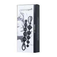 Набор анальных бусин Satisfyer Beads Black, силикон, макс. диаметр 3,3 см и 3,5 см