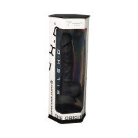 Фалоімітатор SilexD Johnny Black (MODEL 1 size 7in), двошаровий, силікон + Silexpan, діаметр 3,8см