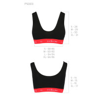 Спортивний топ на широких бретелях Passion PS003 TOP black, size XL