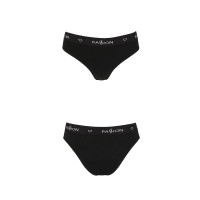 Трусики-сліпи з бавовни та еластаном Passion PS004 PANTIES black, size L