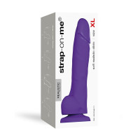 Реалистичный фаллоимитатор Strap-On-Me SOFT REALISTIC DILDO Violet - Size XL
