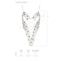Эротический боди с рисунком LOVELIA BODY white XXL/XXXL - Passion