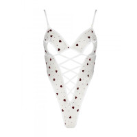 Эротический боди с рисунком LOVELIA BODY white XXL/XXXL - Passion