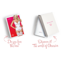 Obsessive 810-COR-2 corset & thong white L/XL