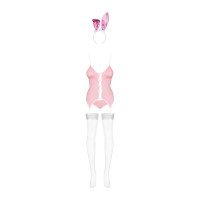 Obsessive Bunny suit 4 pcs costume pink S/M